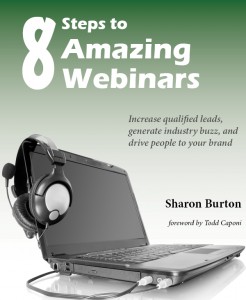 Book Cover: 8 Steps to Amazing Webinars